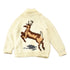 Other Clothing > Gender Neutral Adult Clothing > Hoodies & Sweatshirts > Sweatshirts Vintage 1950s Hand-Knit Deer Curling Sweater Men&