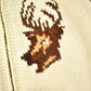 Other Clothing > Gender Neutral Adult Clothing > Hoodies & Sweatshirts > Sweatshirts Vintage 1950s Hand-Knit Deer Curling Sweater Men's L