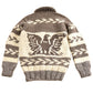 Other Clothing > Gender Neutral Adult Clothing > Hoodies & Sweatshirts > Sweatshirts Vintage 1950s Hand-Knit Eagle Theme Heavy Weight Sweater Men's M