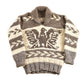 Other Clothing > Gender Neutral Adult Clothing > Hoodies & Sweatshirts > Sweatshirts Vintage 1950s Hand-Knit Eagle Theme Heavy Weight Sweater Men's M