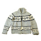 Other Clothing > Gender Neutral Adult Clothing > Hoodies & Sweatshirts > Sweatshirts Vintage 1950s Hand-Knit Grey Cowichan Sweater Men's M