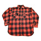 Other Clothing > Gender Neutral Adult Clothing > Hoodies & Sweatshirts > Sweatshirts Vintage 1950s Winter King Buffalo Plaid Wool Button Up Shirt Men's Large