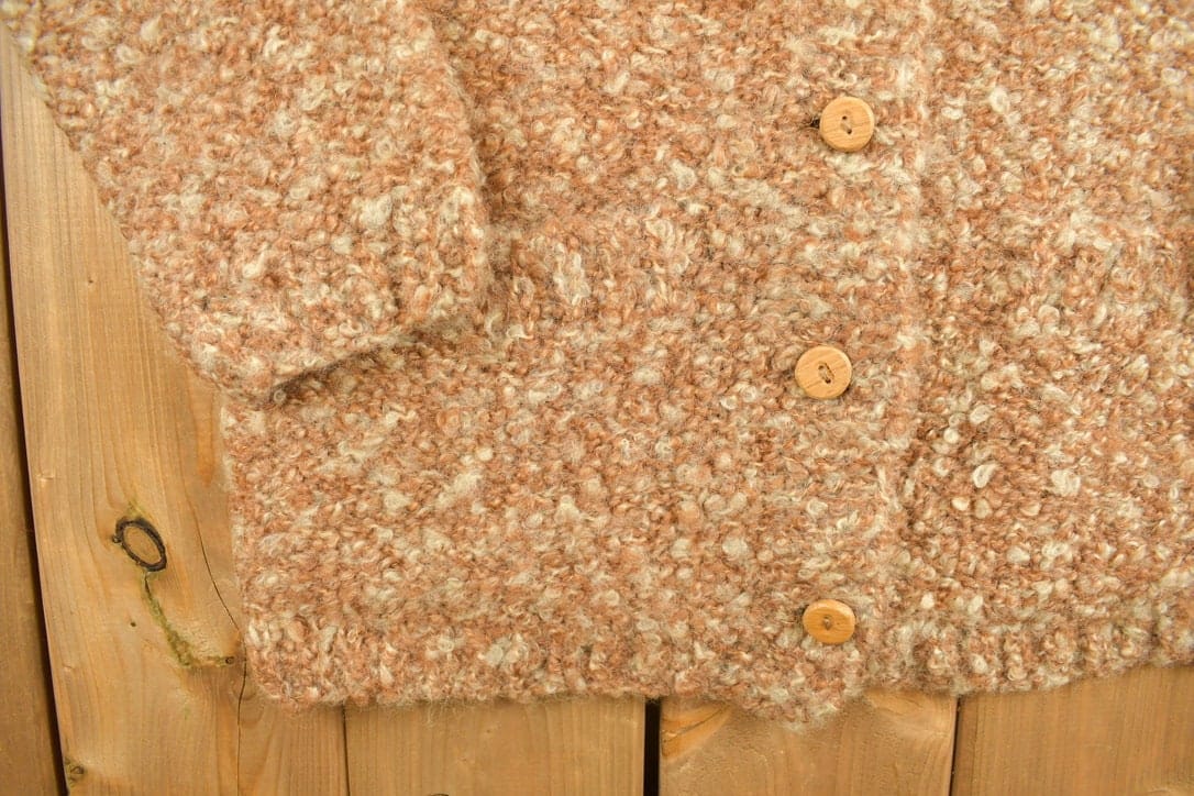 Other Clothing > Gender Neutral Adult Clothing > Hoodies & Sweatshirts > Sweatshirts Vintage 1960s Button Up Knit Sweater Men's Medium