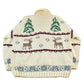 Other Clothing > Gender Neutral Adult Clothing > Hoodies & Sweatshirts > Sweatshirts Vintage 1960s Hand-Knit Elk Theme Cowichan Sweater Men's XL