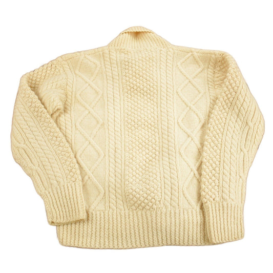 Other Clothing > Gender Neutral Adult Clothing > Hoodies & Sweatshirts > Sweatshirts Vintage 1960s Homes Of Donegal 100% Wool Cable Knit Sweater Men's M
