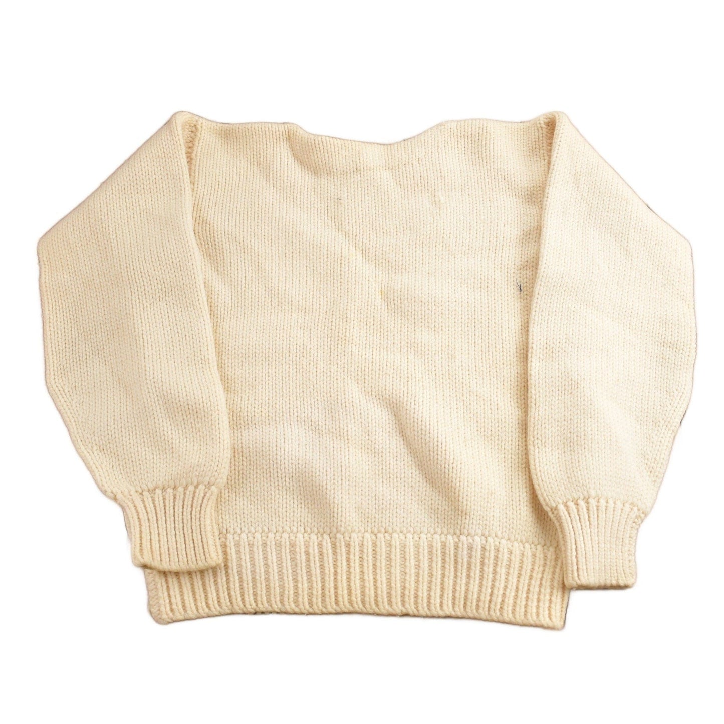 Other Clothing > Gender Neutral Adult Clothing > Hoodies & Sweatshirts > Sweatshirts Vintage 1960s Indian Brand 100% Wool Knit Sweater Women's S