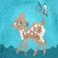 Other Clothing > Gender Neutral Adult Clothing > Hoodies & Sweatshirts > Sweatshirts Vintage 1960s Toddler Hand-Knit Deer Fawn Cowichan Sweater