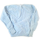 Other Clothing > Gender Neutral Adult Clothing > Hoodies & Sweatshirts > Sweatshirts Vintage 1960s Wool Knit Light Blue Crewneck Sweater Womens XS