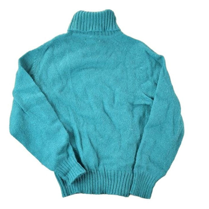 Other Clothing > Gender Neutral Adult Clothing > Hoodies & Sweatshirts > Sweatshirts Vintage 1970's SKYR Shetland Wool Knit Turtleneck Sweater Women's M