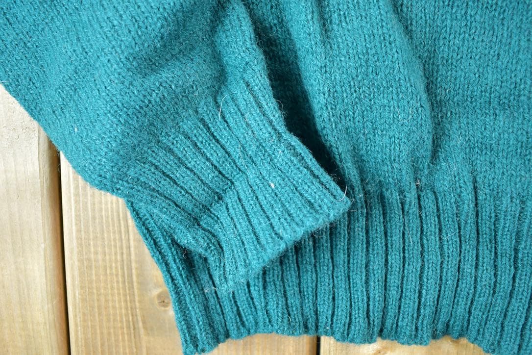 Other Clothing > Gender Neutral Adult Clothing > Hoodies & Sweatshirts > Sweatshirts Vintage 1970's SKYR Shetland Wool Knit Turtleneck Sweater Women's M