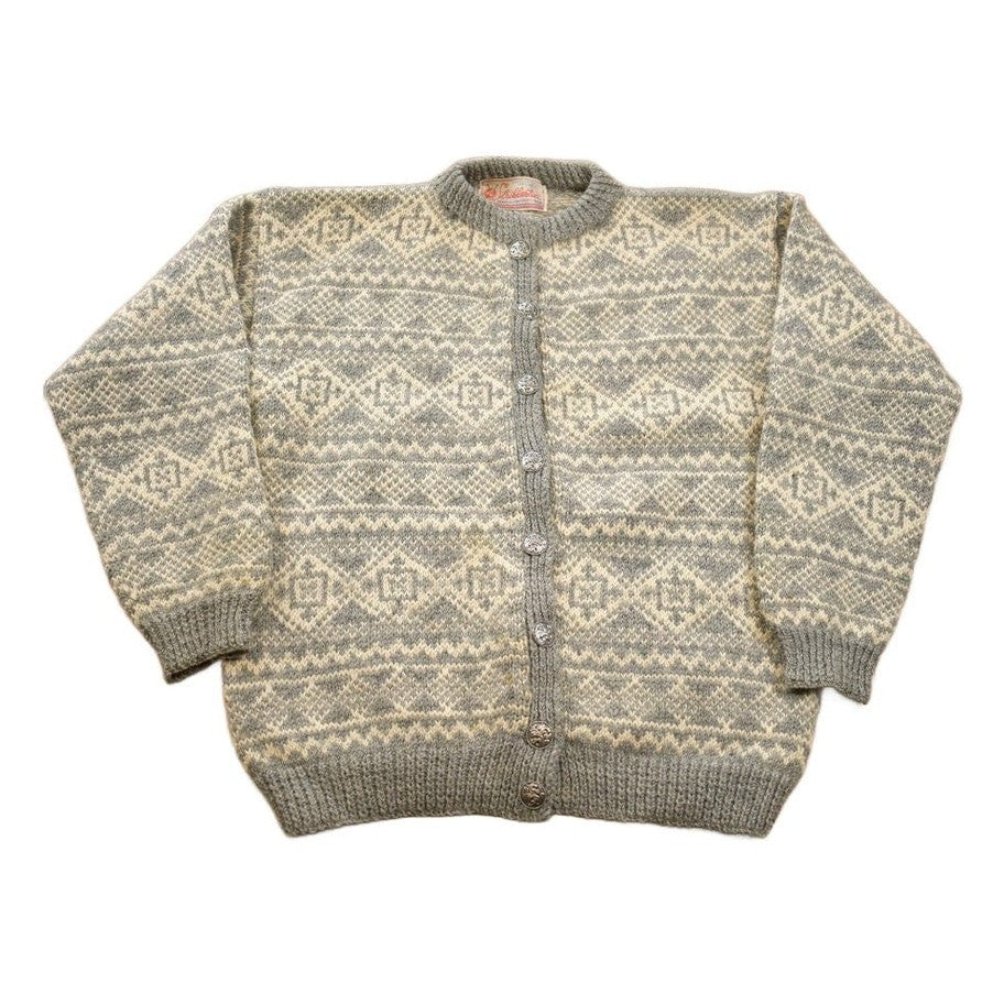 Other Clothing > Gender Neutral Adult Clothing > Hoodies & Sweatshirts > Sweatshirts Vintage 1970s 100% Wool Knit Cardigan Sweater Women's M