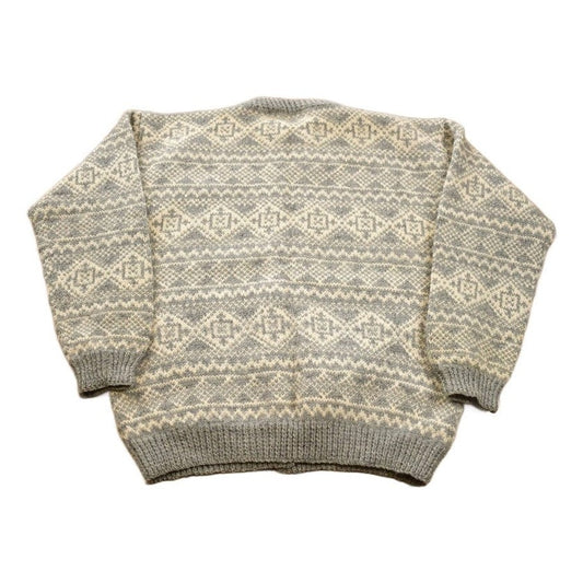 Other Clothing > Gender Neutral Adult Clothing > Hoodies & Sweatshirts > Sweatshirts Vintage 1970s 100% Wool Knit Cardigan Sweater Women's M