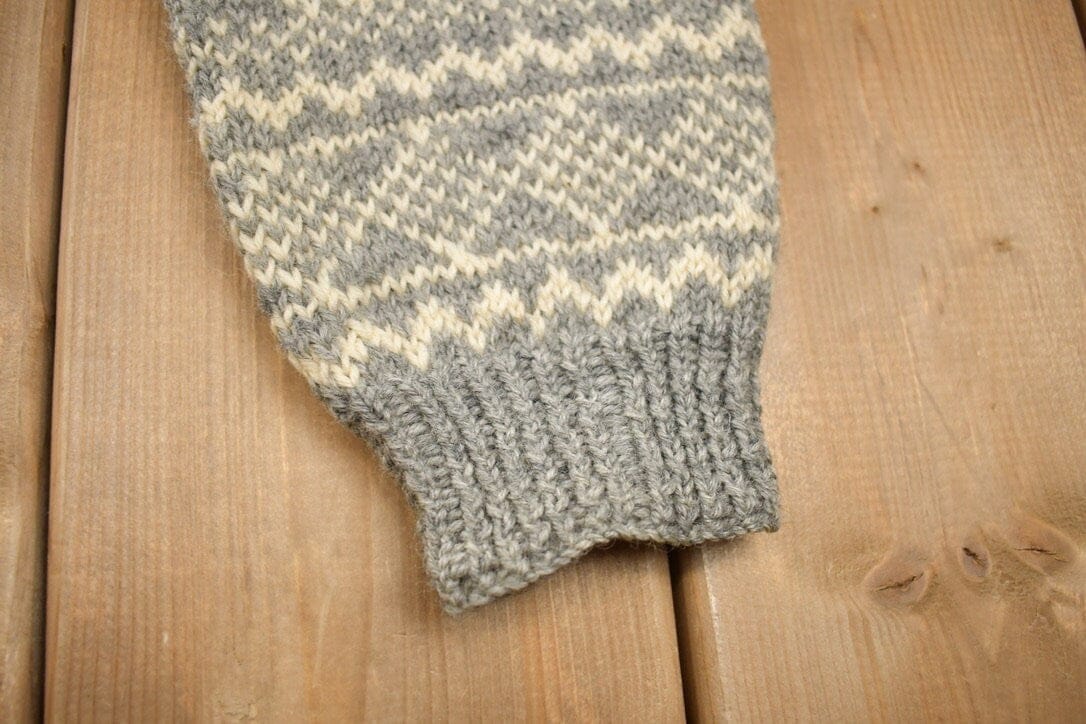 Other Clothing > Gender Neutral Adult Clothing > Hoodies & Sweatshirts > Sweatshirts Vintage 1970s 100% Wool Knit Cardigan Sweater Women's M