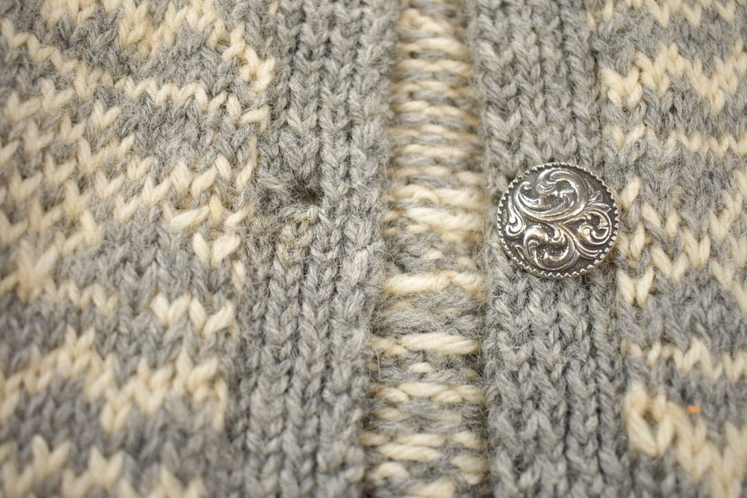 Other Clothing > Gender Neutral Adult Clothing > Hoodies & Sweatshirts > Sweatshirts Vintage 1970s 100% Wool Knit Cardigan Sweater Women's M