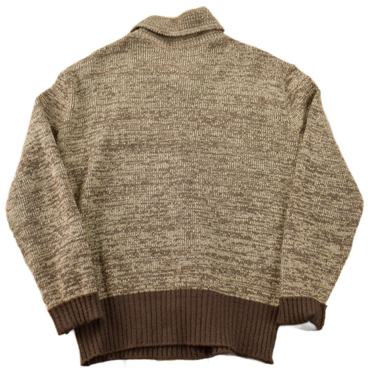 Other Clothing > Gender Neutral Adult Clothing > Hoodies & Sweatshirts > Sweatshirts Vintage 1970s Cowboy Suede Full Zip Knit Sweater Men's Small