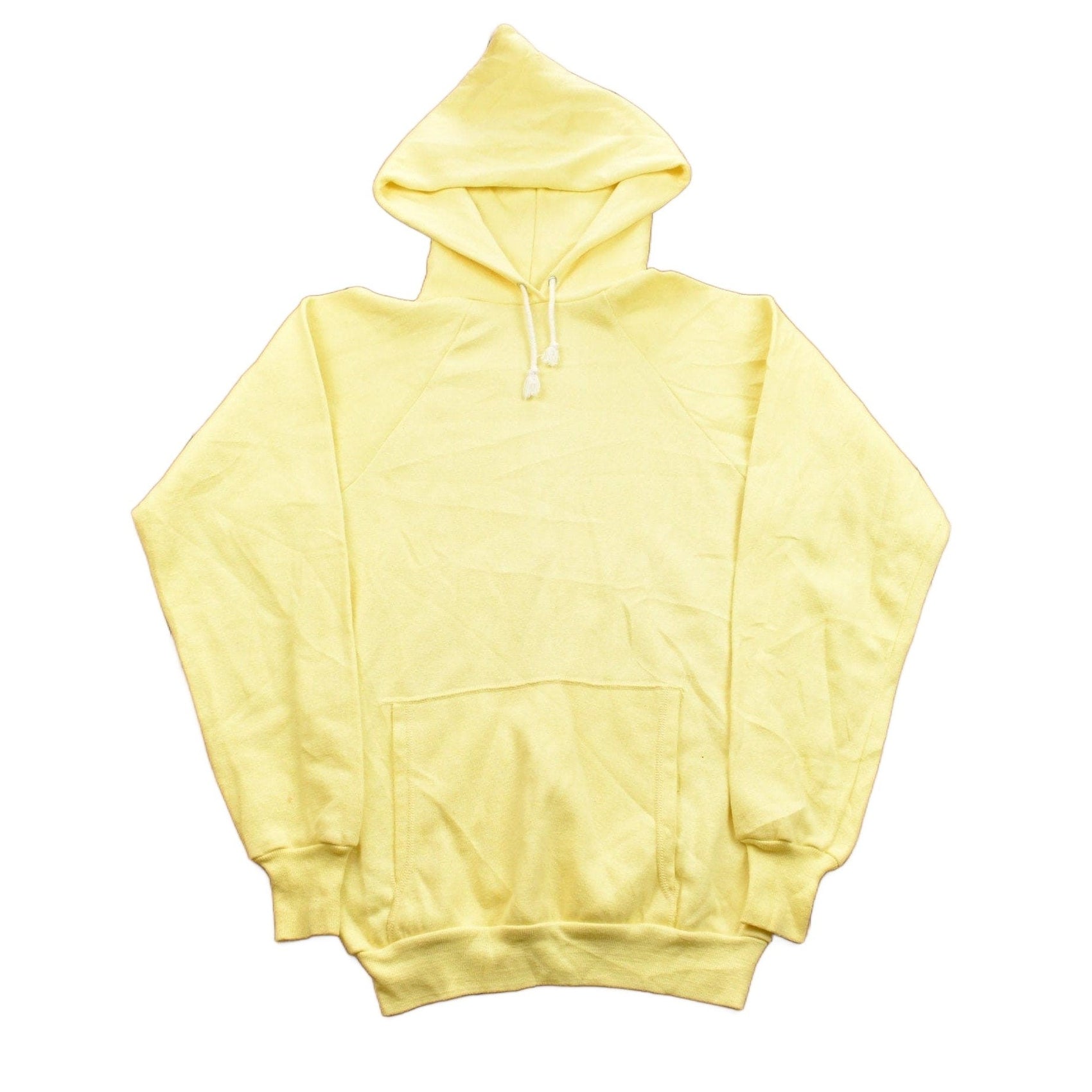 Other Clothing > Gender Neutral Adult Clothing > Hoodies & Sweatshirts > Sweatshirts Vintage 1970s Health Knit Blank Yellow Hoodie