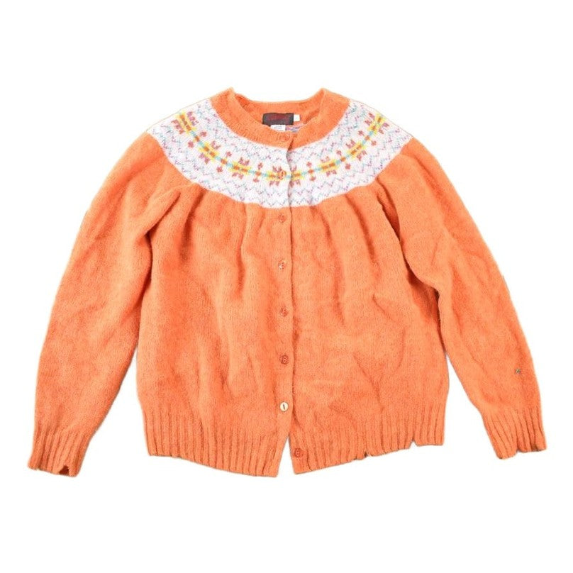 Other Clothing > Gender Neutral Adult Clothing > Hoodies & Sweatshirts > Sweatshirts Vintage 1970s O'Connell's Pure New Wool Knit Abstract Pattern Button up Sweater Women's Large