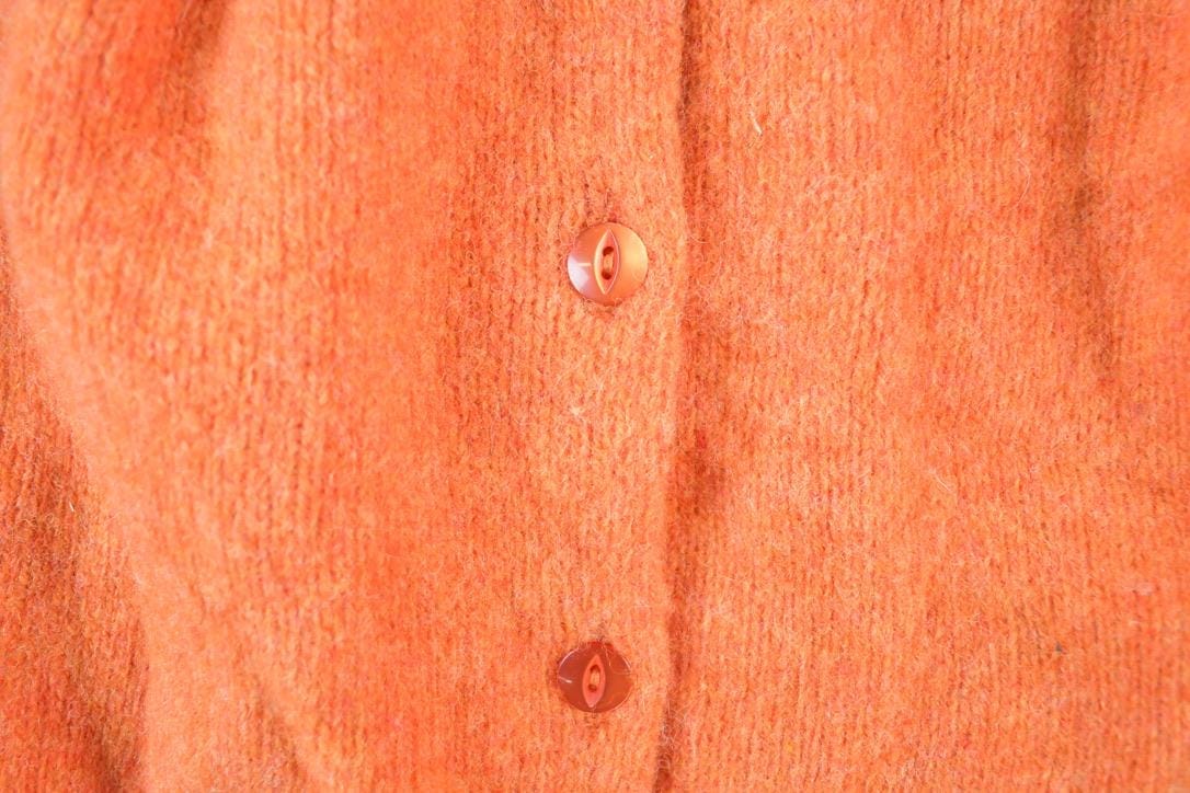 Other Clothing > Gender Neutral Adult Clothing > Hoodies & Sweatshirts > Sweatshirts Vintage 1970s O'Connell's Pure New Wool Knit Abstract Pattern Button up Sweater Women's Large