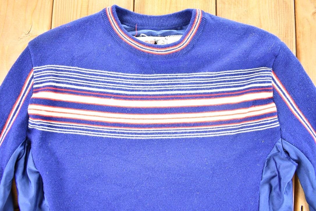 Other Clothing > Gender Neutral Adult Clothing > Hoodies & Sweatshirts > Sweatshirts Vintage 1970s Spyder Ski School Sweater Mens S