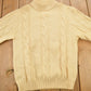 Other Clothing > Gender Neutral Adult Clothing > Hoodies & Sweatshirts > Sweatshirts Vintage 1970s Towncraft Penneys Cable Knit Mockneck Sweater