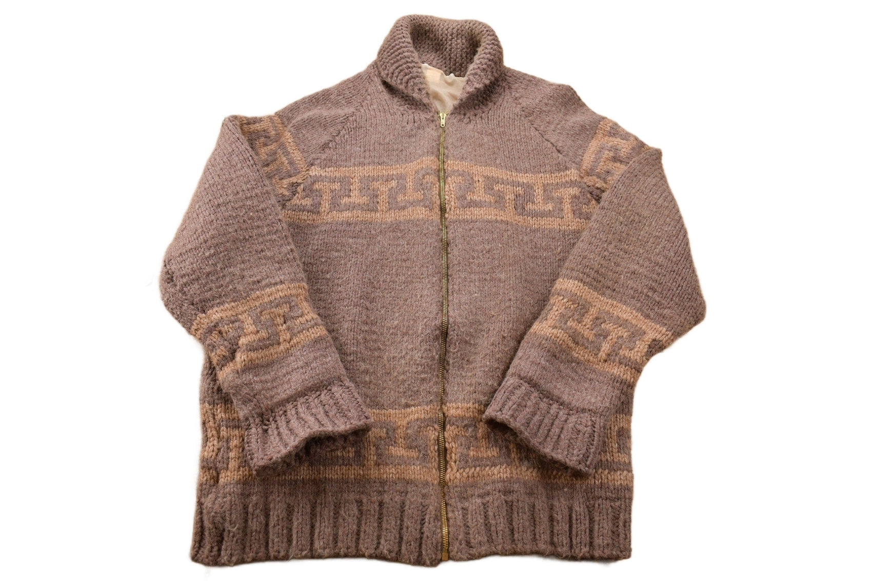 Other Clothing > Gender Neutral Adult Clothing > Hoodies & Sweatshirts > Sweatshirts Vintage 1970s Wool Full Zip Knit Sweater Men's 2XL