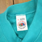 Other Clothing > Gender Neutral Adult Clothing > Hoodies & Sweatshirts > Sweatshirts Vintage 1980s Blank Turquoise Crewneck Sweatshirt Men's Large/ 80s Crewneck / Essential / Streetwear / 80s Blank / Raglan Sweater / Made In USA