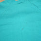 Other Clothing > Gender Neutral Adult Clothing > Hoodies & Sweatshirts > Sweatshirts Vintage 1980s Blank Turquoise Crewneck Sweatshirt Men's Large/ 80s Crewneck / Essential / Streetwear / 80s Blank / Raglan Sweater / Made In USA
