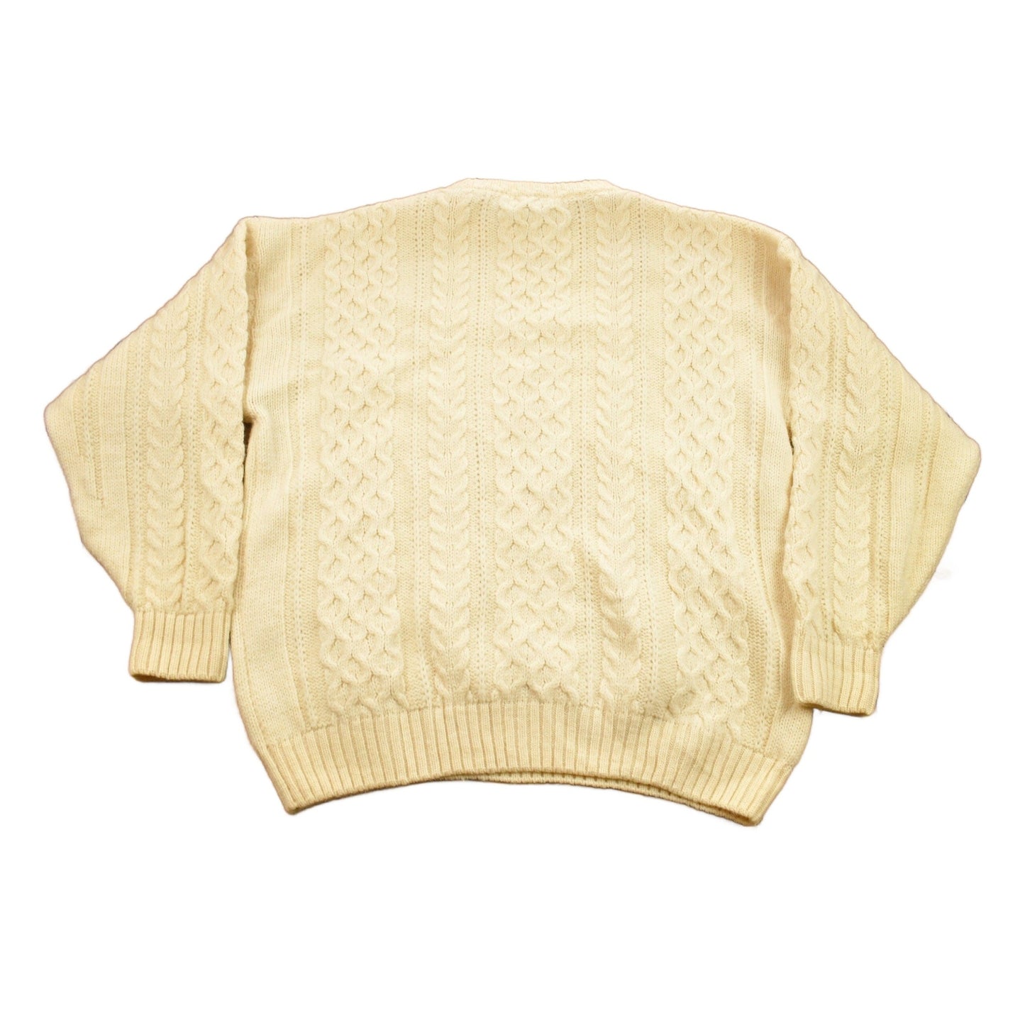 Other Clothing > Gender Neutral Adult Clothing > Hoodies & Sweatshirts > Sweatshirts Vintage 1980s Blarney Woolen Mills Cable Knitted Sweater Men's 2XL