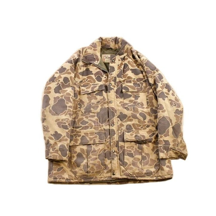 Other Clothing > Gender Neutral Adult Clothing > Hoodies & Sweatshirts > Sweatshirts Vintage 1980s BlizzardPruf Frog Camo Winter Jacket Men's Large