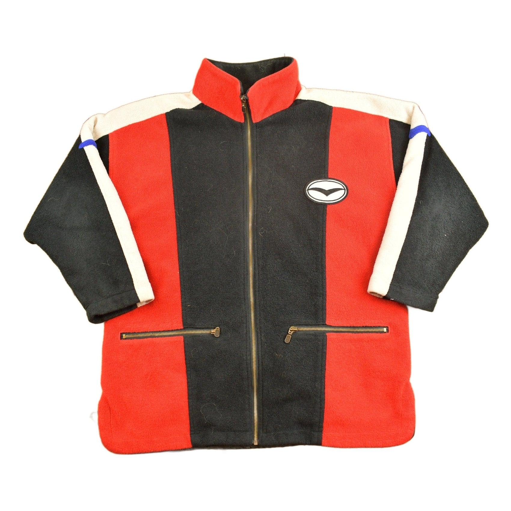 Other Clothing > Gender Neutral Adult Clothing > Hoodies & Sweatshirts > Sweatshirts Vintage 1980s Blue Skys Quarter Zip Fleece Sweater Women's Large