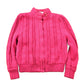 Other Clothing > Gender Neutral Adult Clothing > Hoodies & Sweatshirts > Sweatshirts Vintage 1980s Chill Chasers 3D Pink Cable Knit Sweater