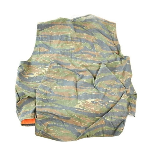 Other Clothing > Gender Neutral Adult Clothing > Hoodies & Sweatshirts > Sweatshirts Vintage 1980s Clarkfield Outdoors Woodland Camo Hunters Vest Men's L