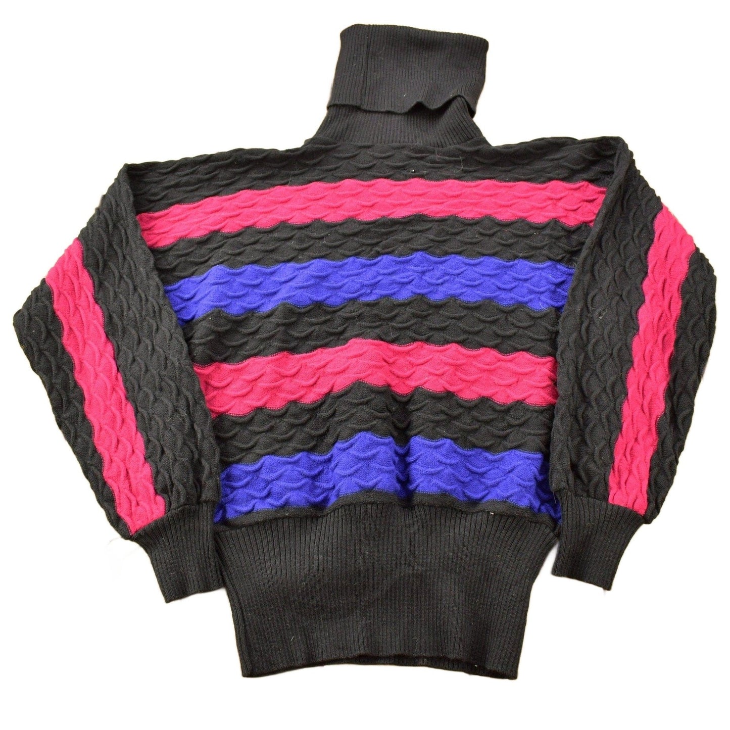 Other Clothing > Gender Neutral Adult Clothing > Hoodies & Sweatshirts > Sweatshirts Vintage 1980s Dalton Cool Block Knit Turtleneck Sweater