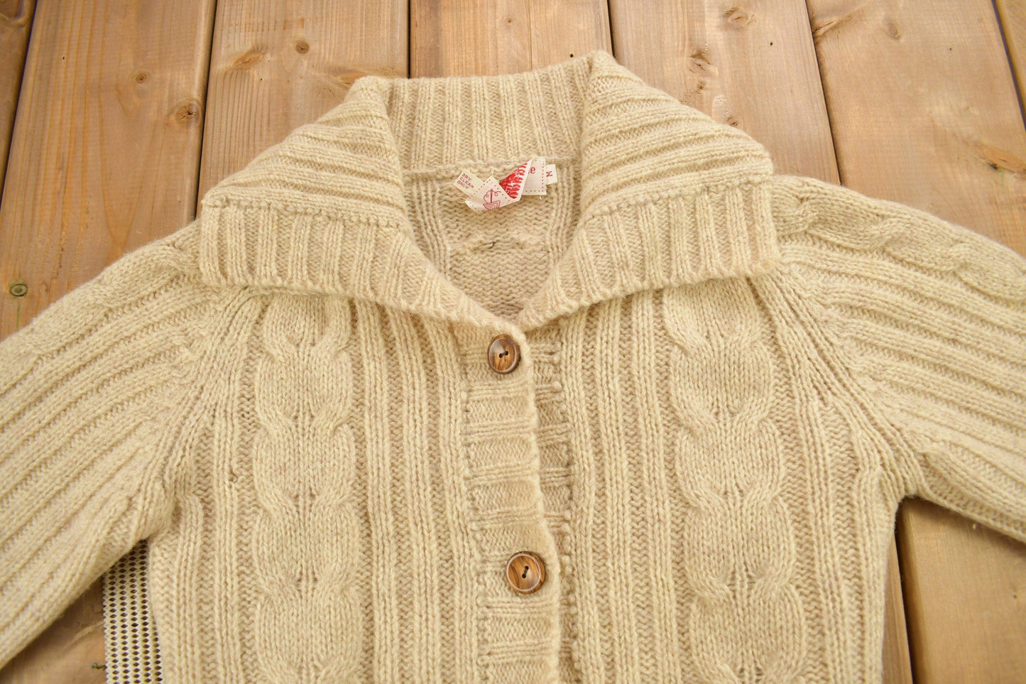 Other Clothing > Gender Neutral Adult Clothing > Hoodies & Sweatshirts > Sweatshirts Vintage 1980s Evan-Picone 100% Wool Knit Sweater Men's Medium