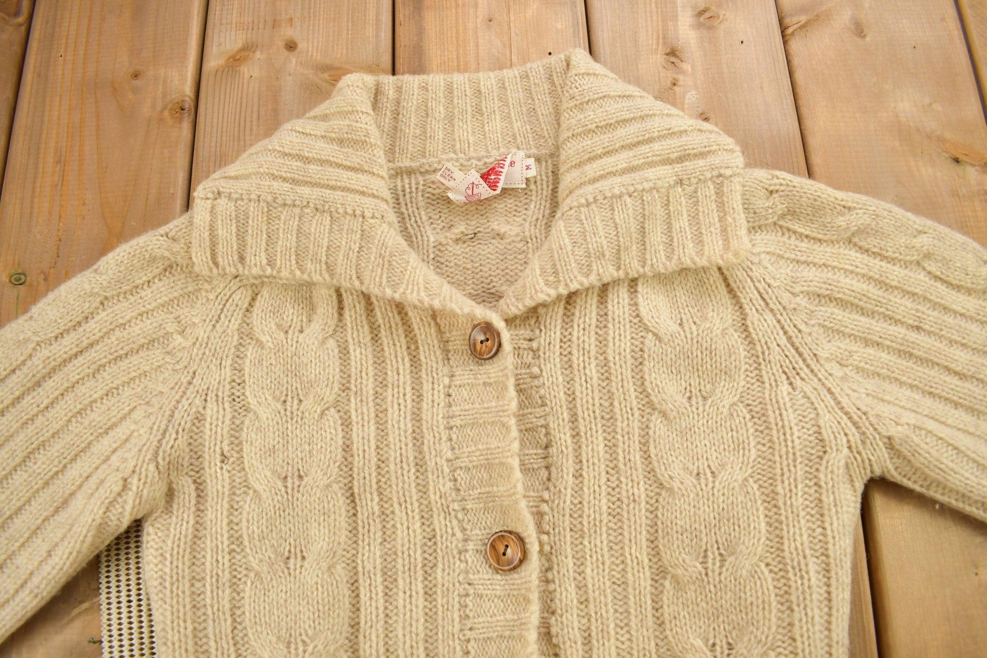 Other Clothing > Gender Neutral Adult Clothing > Hoodies & Sweatshirts > Sweatshirts Vintage 1980s Evan-Picone 100% Wool Knit Sweater Men's Medium