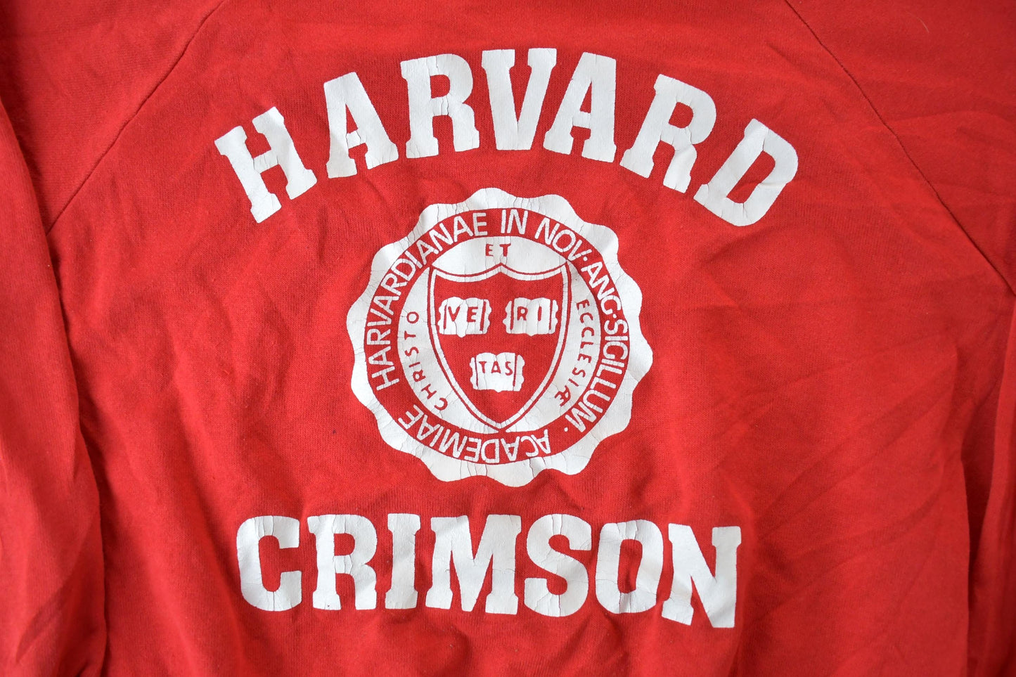 Other Clothing > Gender Neutral Adult Clothing > Hoodies & Sweatshirts > Sweatshirts Vintage 1980s Harvard Crimson University Collegiate Crewneck Men's Large/ Embroidered / NCAA Sweatshirt / Sportswear / Americana