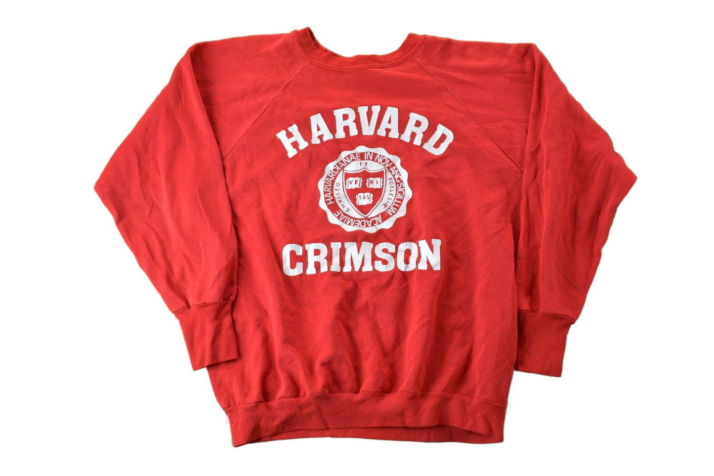 Other Clothing > Gender Neutral Adult Clothing > Hoodies & Sweatshirts > Sweatshirts Vintage 1980s Harvard Crimson University Collegiate Crewneck Men's Large/ Embroidered / NCAA Sweatshirt / Sportswear / Americana
