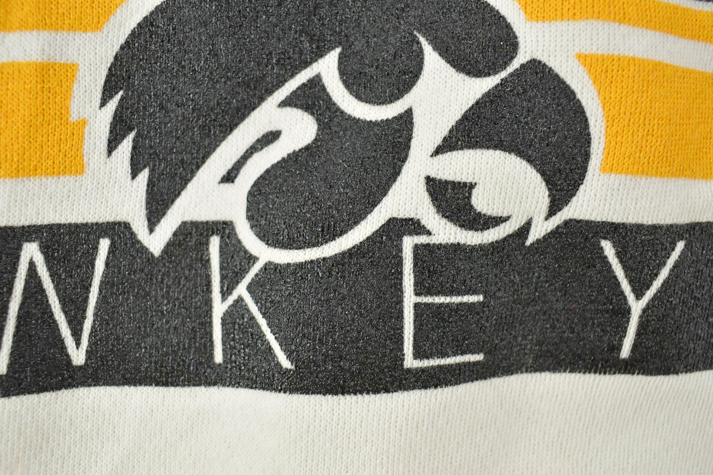 Other Clothing > Gender Neutral Adult Clothing > Hoodies & Sweatshirts > Sweatshirts Vintage 1980s Iowa Hawkeyes Dodger University Collegiate Crewneck Men's Large/ Embroidered / NCAA Sweatshirt / Sportswear / Americana