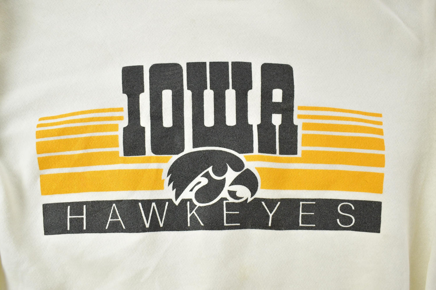 Other Clothing > Gender Neutral Adult Clothing > Hoodies & Sweatshirts > Sweatshirts Vintage 1980s Iowa Hawkeyes Dodger University Collegiate Crewneck Men's Large/ Embroidered / NCAA Sweatshirt / Sportswear / Americana