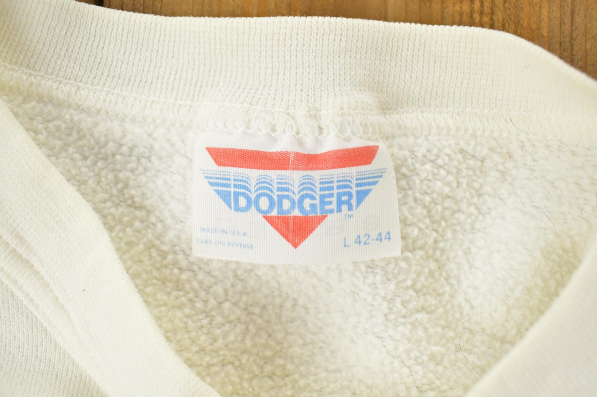 Other Clothing > Gender Neutral Adult Clothing > Hoodies & Sweatshirts > Sweatshirts Vintage 1980s Iowa Hawkeyes Dodger University Collegiate Crewneck Men's Large/ Embroidered / NCAA Sweatshirt / Sportswear / Americana