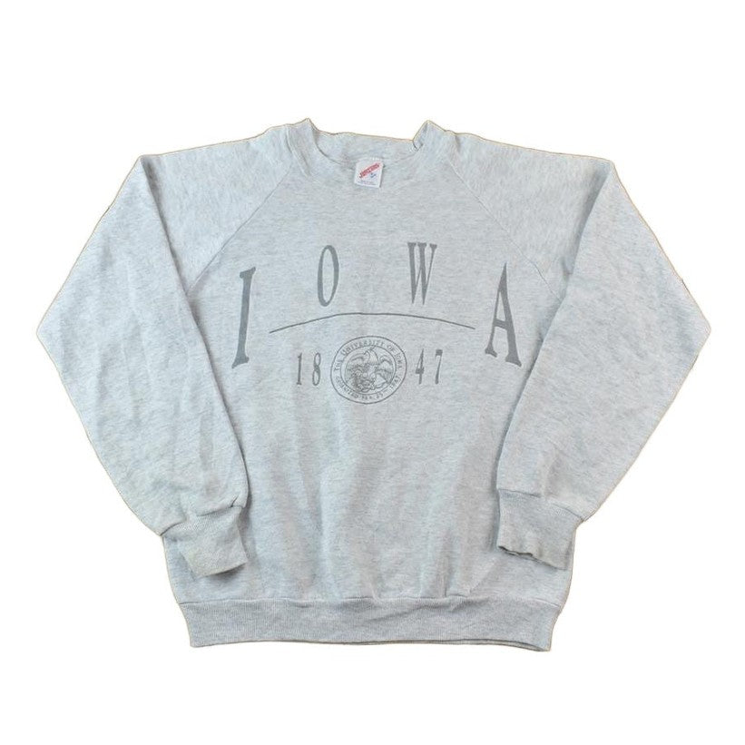 Other Clothing > Gender Neutral Adult Clothing > Hoodies & Sweatshirts > Sweatshirts Vintage 1980s Iowa State University Collegiate Crewneck Men's Medium/ Embroidered / NCAA Sweatshirt / Sportswear / Americana