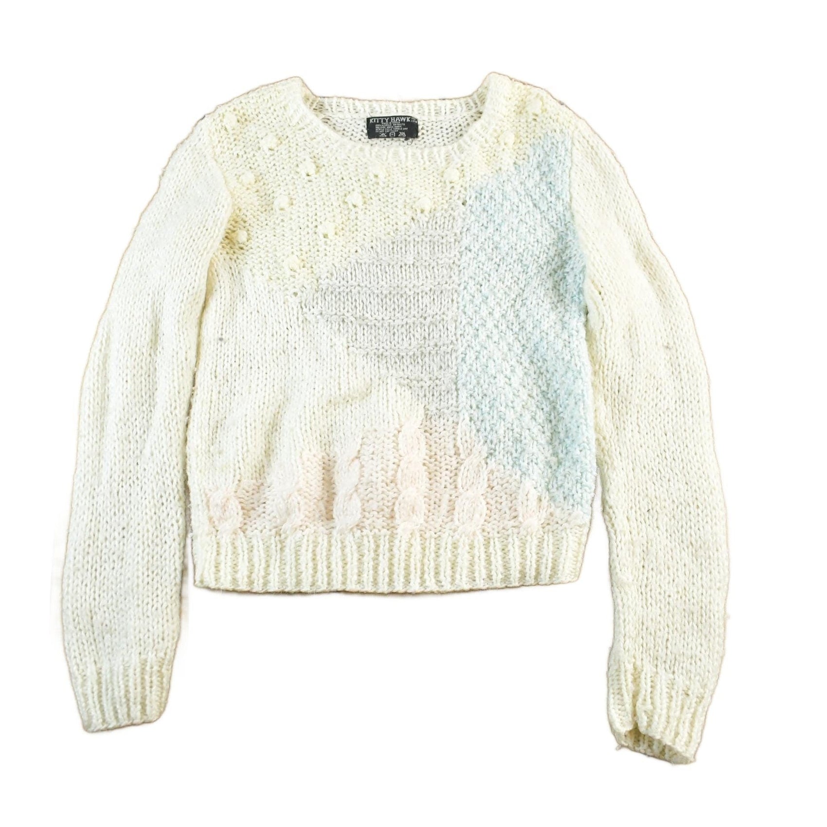 Other Clothing > Gender Neutral Adult Clothing > Hoodies & Sweatshirts > Sweatshirts Vintage 1980s Kitty Hawk Knit Sweater Women's M