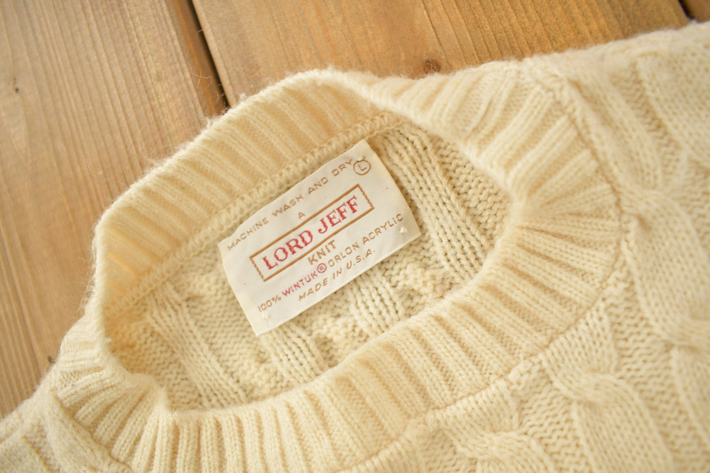 Other Clothing > Gender Neutral Adult Clothing > Hoodies & Sweatshirts > Sweatshirts Vintage 1980s Lord Jeff Knit Sweater