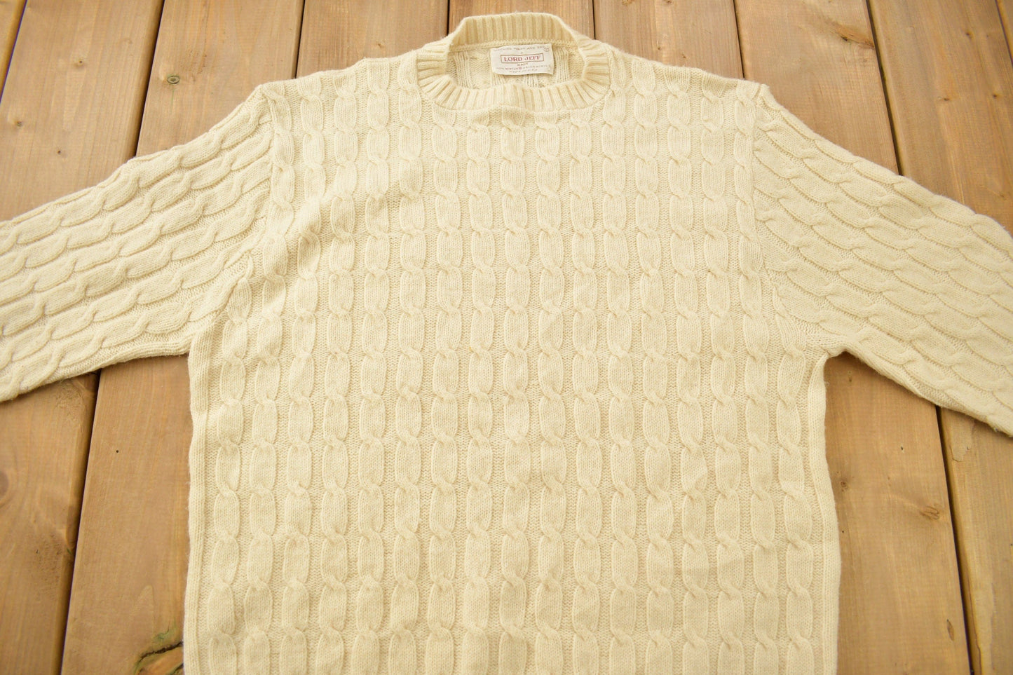 Other Clothing > Gender Neutral Adult Clothing > Hoodies & Sweatshirts > Sweatshirts Vintage 1980s Lord Jeff Knit Sweater