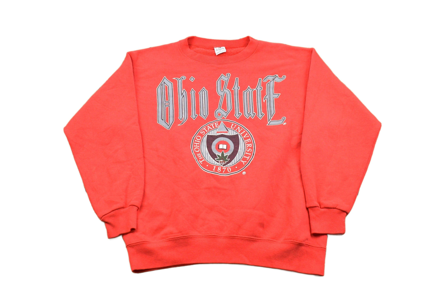 Other Clothing > Gender Neutral Adult Clothing > Hoodies & Sweatshirts > Sweatshirts Vintage 1980s Ohio State University Collegiate Crewneck Men's Large/ Made in USA / Ohio State Buckeye / NCAA Sweatshirt / Sportswear