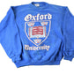 Other Clothing > Gender Neutral Adult Clothing > Hoodies & Sweatshirts > Sweatshirts Vintage 1980s Oxford University Collegiate Crewneck / Embroidered / NCAA Sweatshirt / Sportswear / Americana