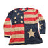 Other Clothing > Gender Neutral Adult Clothing > Hoodies & Sweatshirts > Sweatshirts Vintage 1980s Quacker Factory American Flag Graphic Knitted Sweater Men&