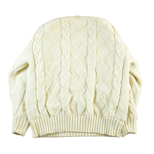 Other Clothing > Gender Neutral Adult Clothing > Hoodies & Sweatshirts > Sweatshirts Vintage 1980s REI Lined Knit Crewneck Sweater Men's Medium