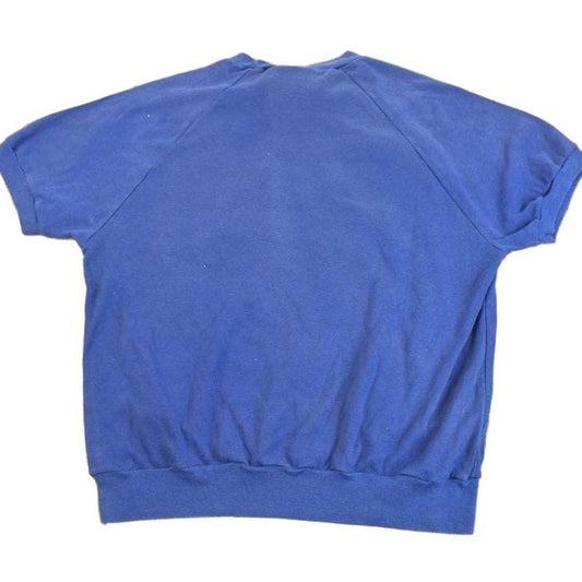 Other Clothing > Gender Neutral Adult Clothing > Hoodies & Sweatshirts > Sweatshirts Vintage 1980s Swallow Sequin Short Sleeve Raglan Crewneck Sweatshirt Women's M