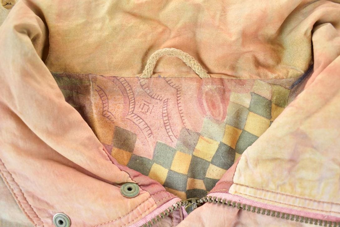 Other Clothing > Gender Neutral Adult Clothing > Hoodies & Sweatshirts > Sweatshirts Vintage 1980s Tie Dye Funky Abstract Print Lined Fisherman's Vest Mens XXL